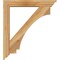 Ekena Millwork Imperial Traditional Rough Sawn Bracket w/ Offset Brace, Western Red Cedar, 6"W x 34"D x 38"H BKT0604X34X38IMP01RWR - alternate 2